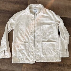 Zara Women's Light Beige Shirt Jacket XS